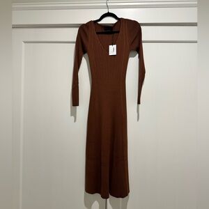 HATCH maternity Dasha sweater dress in Mocha